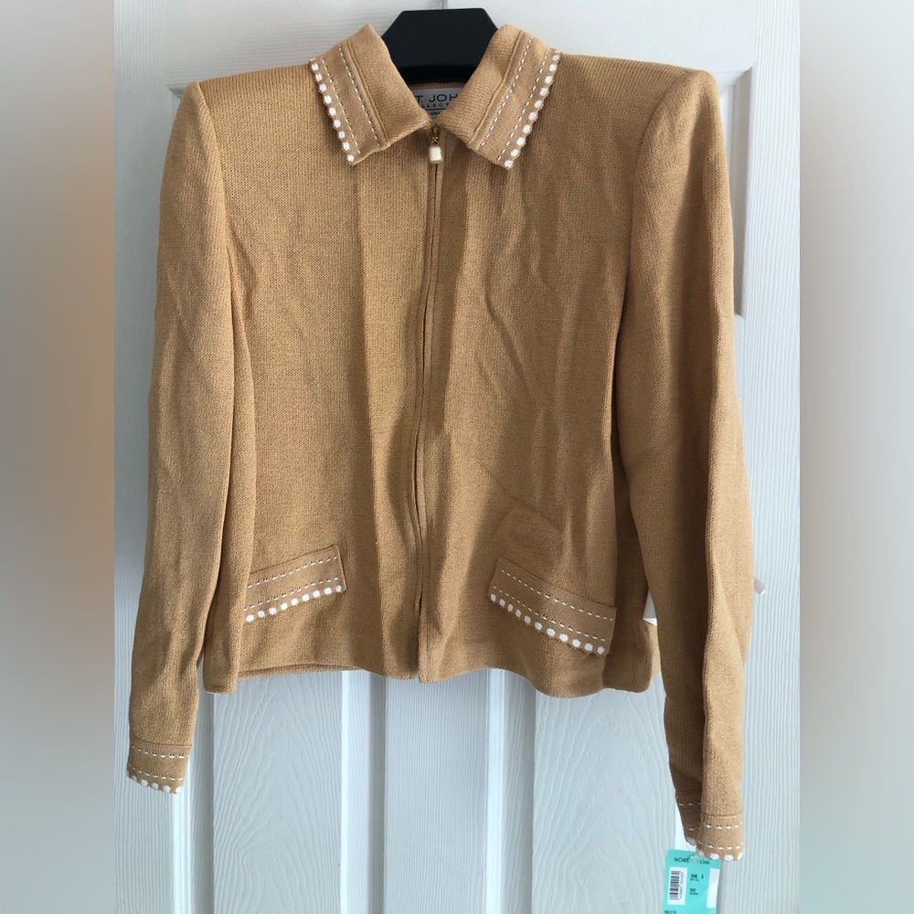 St John Collection Marie Gray Knit Jacket